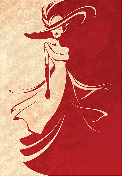 Long Dress vector art illustration