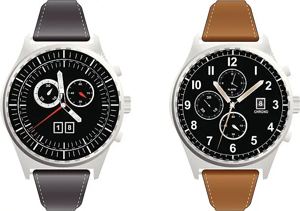 Vector illustration of Chronograph watch