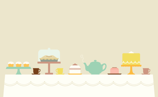 An elegant table is set for a beautiful and delicious tea party with all your friends and family