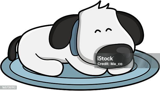 Schlafen Hund Auf Einem Teppich Stock Vektor Art und mehr Bilder von Hund - Hund, Schlafen, Comic - Kunstwerk