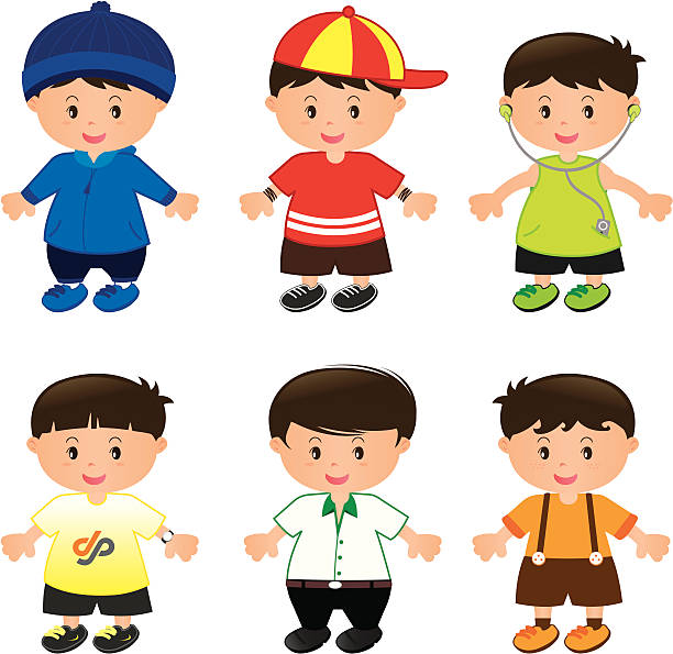 Children Character - Boy 2 vector art illustration