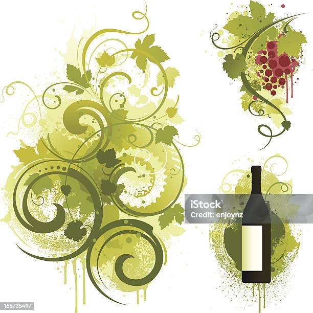 ワインをモチーフにしたデザイン - ワインのベクターアート素材や画像を多数ご用意 - ワイン, つる草, ブドウ