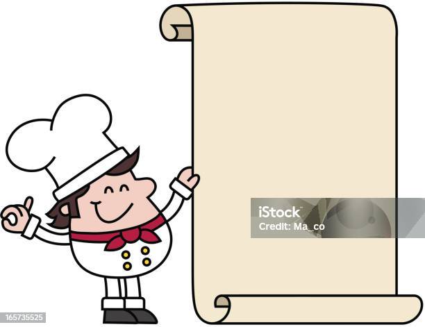 Cartoon Chef Holding Leere Rezept Stock Vektor Art und mehr Bilder von ClipArt - ClipArt, Comic - Kunstwerk, Desmond Koch