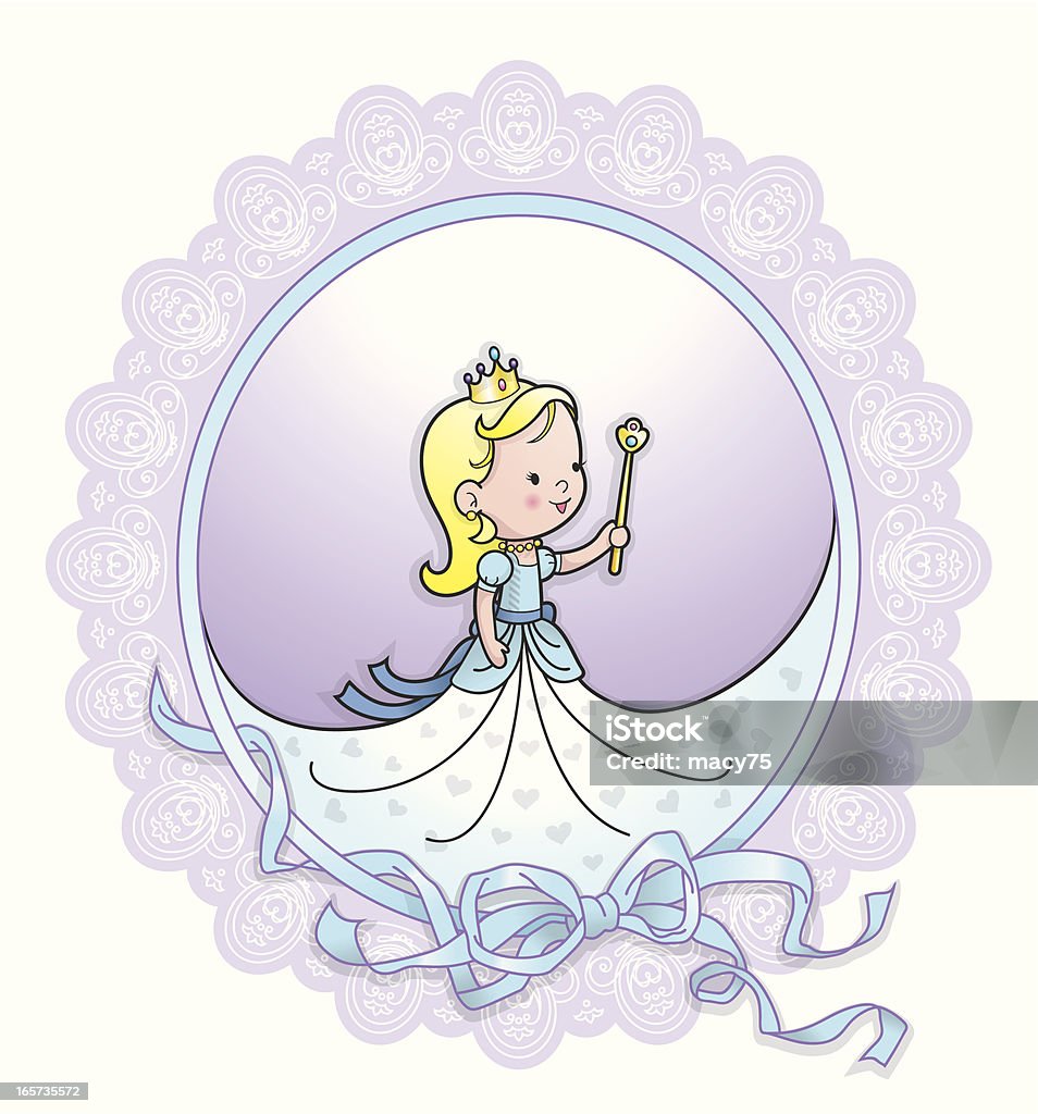 Jolie princesse Lacets ruban - clipart vectoriel de Beauté libre de droits