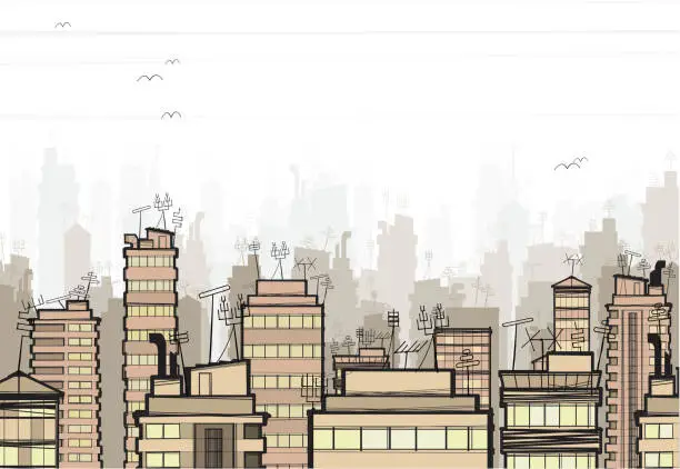 Vector illustration of City Scape