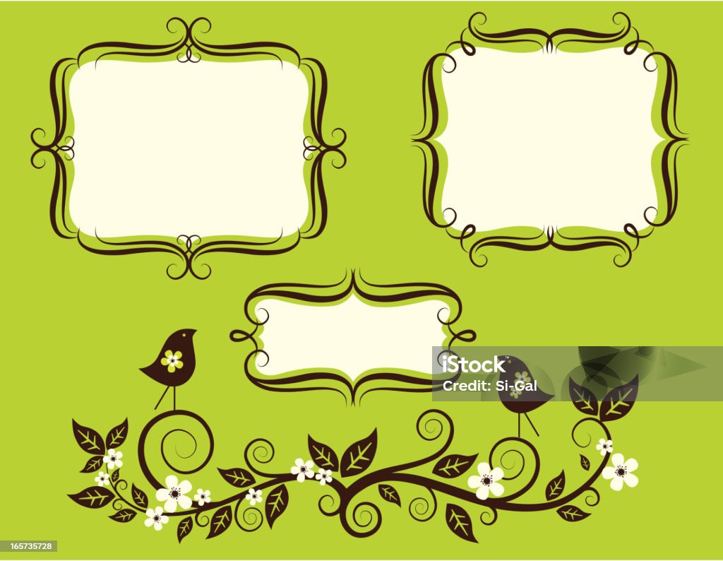 Frame Labels Nature Decorative Label Frames Stock Illustration - Download Image Now ...