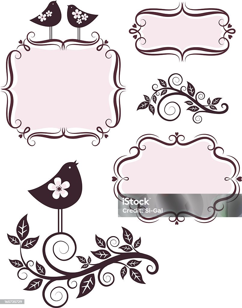 Frame Labels Nature Decorative Label Frames Stock Illustration - Download Image Now ...