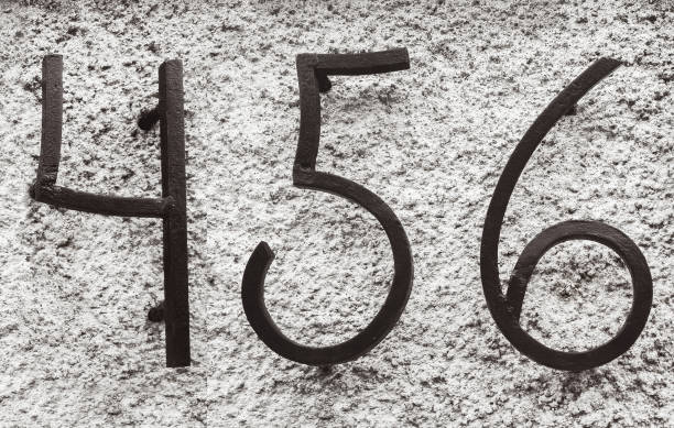 istock iron house address number 4 5 6 1657359928