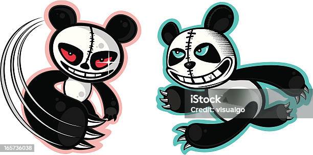 Violent Panda Stock Illustration - Download Image Now - Cartoon, Panda -  Animal, Animal - iStock
