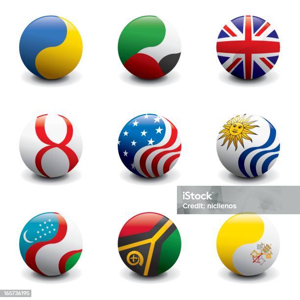 Groupe De Boules De Cristal Flags Vecteurs libres de droits et plus d'images vectorielles de Angleterre - Angleterre, Concepts, Culture britannique