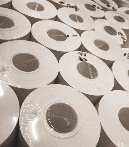 istock packed rolls of industrial paper 1657362098
