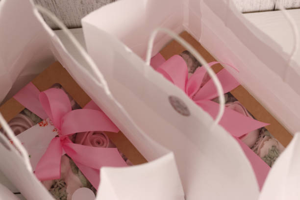 istock Homemade marshmallows. Zephyr flowers. 1657362157