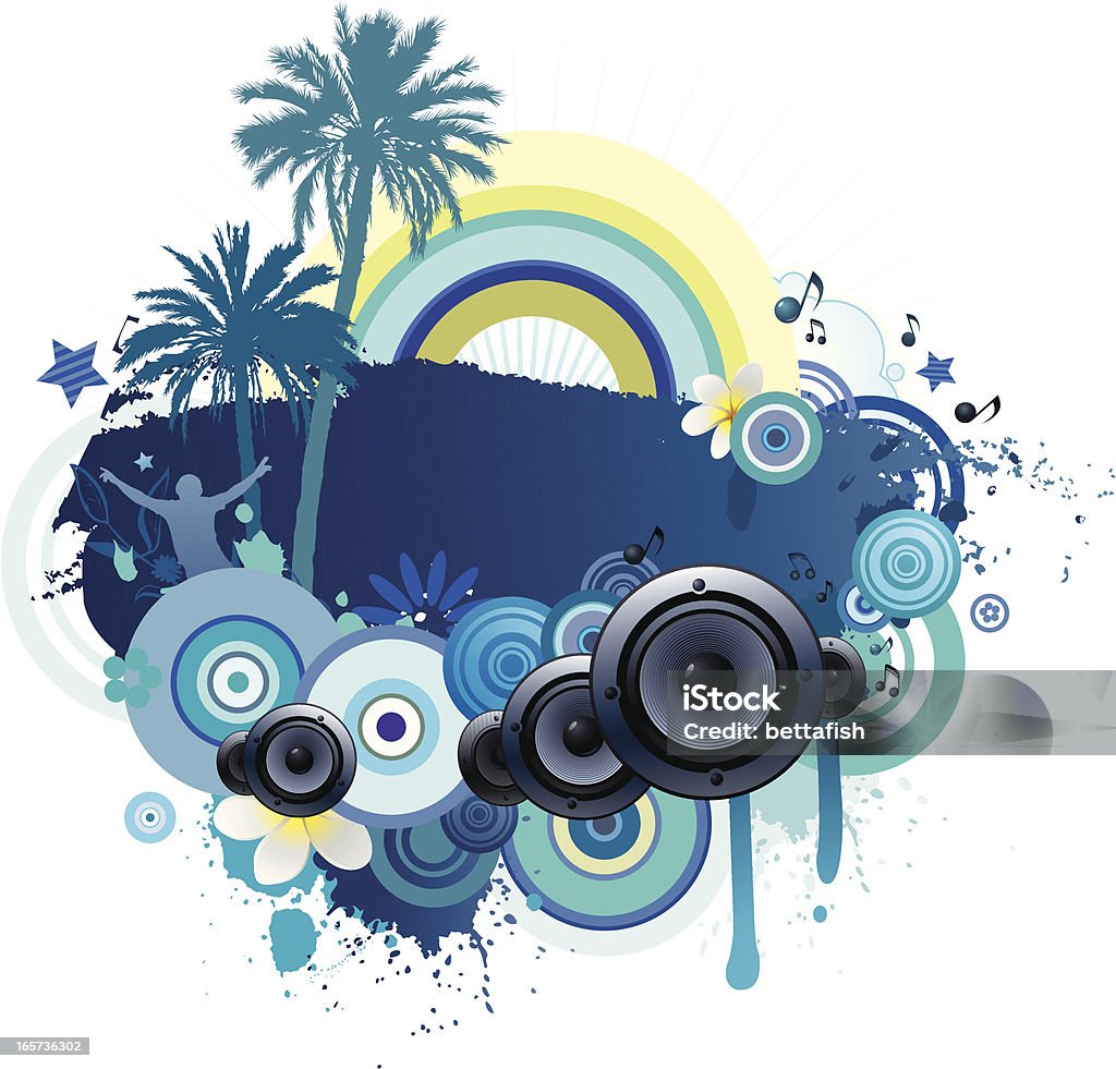 Summer party design Party design with copy space and some exotic elements. Adult stock vector