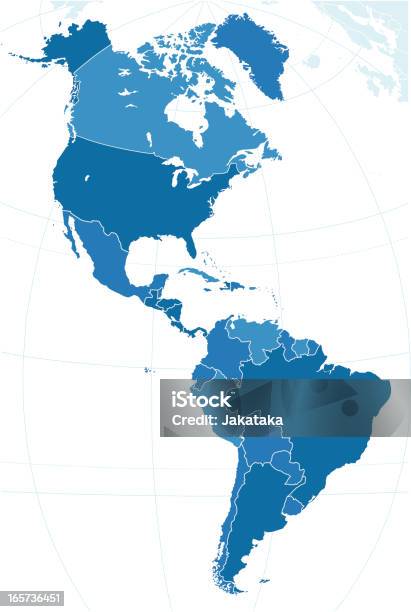 지도에서 미주 지도에 대한 스톡 벡터 아트 및 기타 이미지 - 지도, 가이아나, 브라질