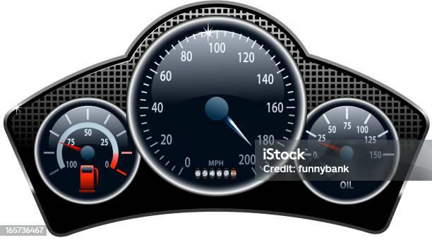 대시보드 속도계에 대한 스톡 벡터 아트 및 기타 이미지 - 속도계, 계기판-차량 부분, 연료계