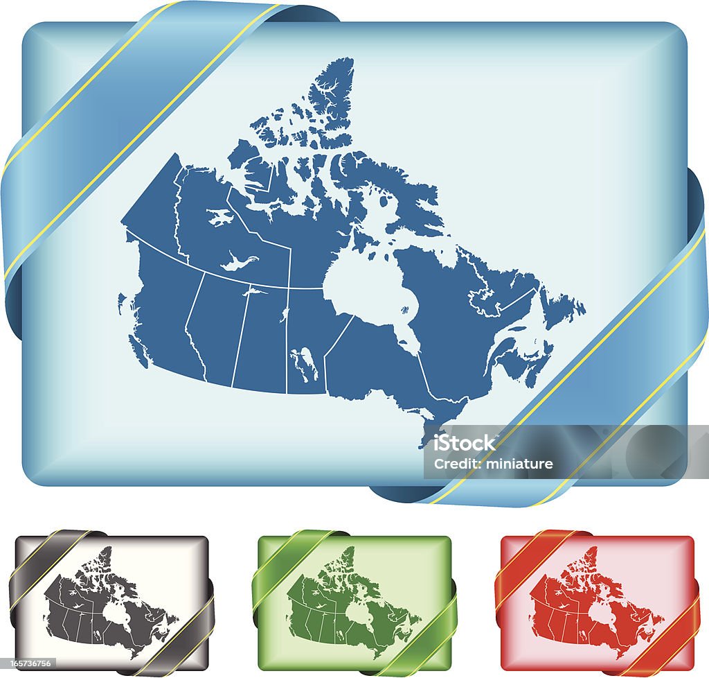 Canada illustration of map from Canada with banner for your design and products. Alberta stock vector