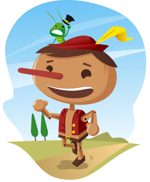 pinocchio pinocchio the wooden boy. pinocchio illustrations stock illustrations