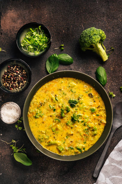 Healthy broccoli cream soup
