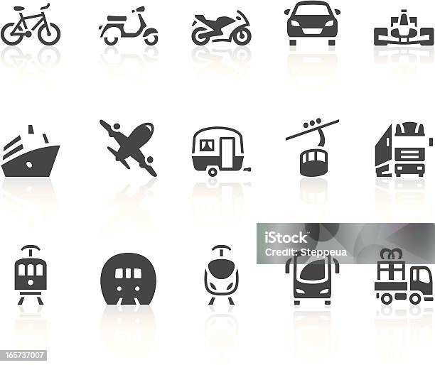Ikony Transportu - Stockowe grafiki wektorowe i więcej obrazów Bicykl - Bicykl, Motocykl, Grafika komputerowa