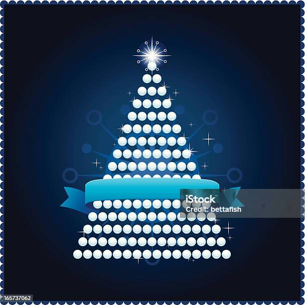 Árvore De Natal - Arte vetorial de stock e mais imagens de Azul - Azul, Bolha - Estrutura Física, Cor Viva
