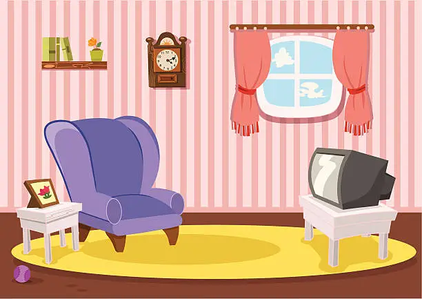 Vector illustration of Classic Living Room
