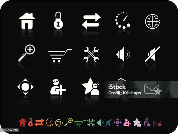 Semplice Icons Webbasic - Immagini vettoriali stock e altre immagini di A forma di stella - A forma di stella, Affari, Attrezzatura