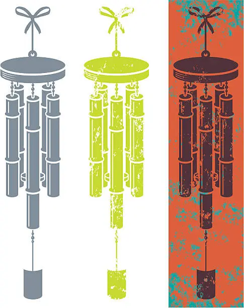 Vector illustration of Windchime