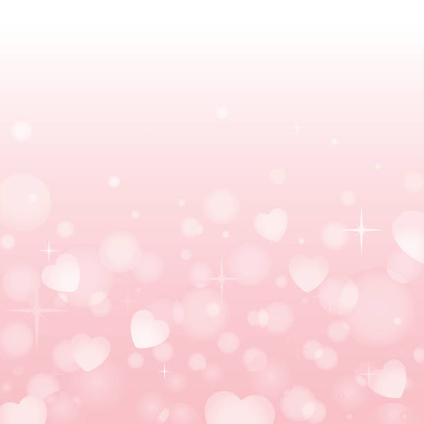 illustrazioni stock, clip art, cartoni animati e icone di tendenza di sfondo rosa cuore - valentines day heart shape backgrounds star shape