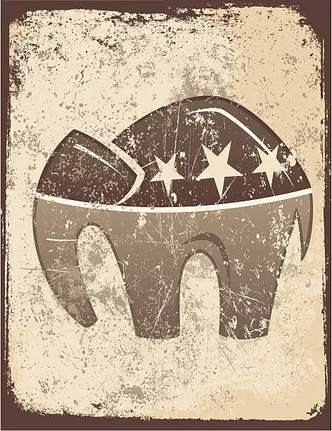 Vector illustration of Grunge Republican