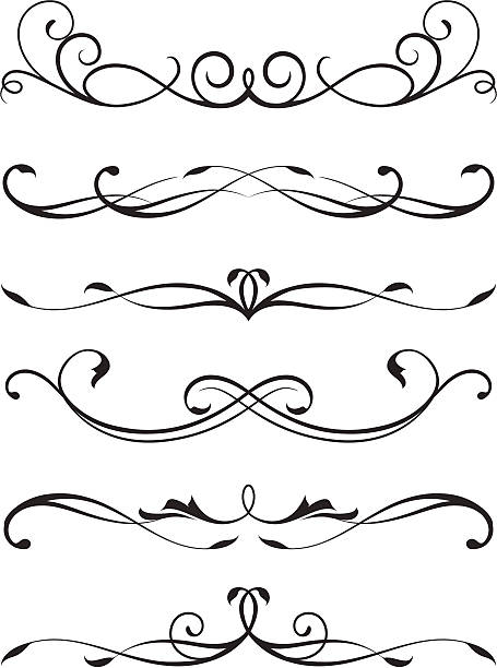 scroll design vector art illustration