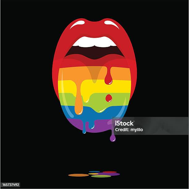 Rainbow — стоковая векторная графика и другие изображения на тему Пробовать - Пробовать, Радуга, Человек гей