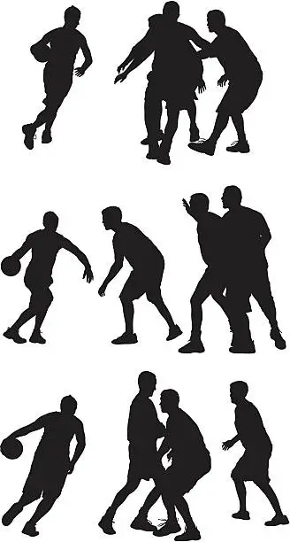 Vector illustration of Team sport basketball