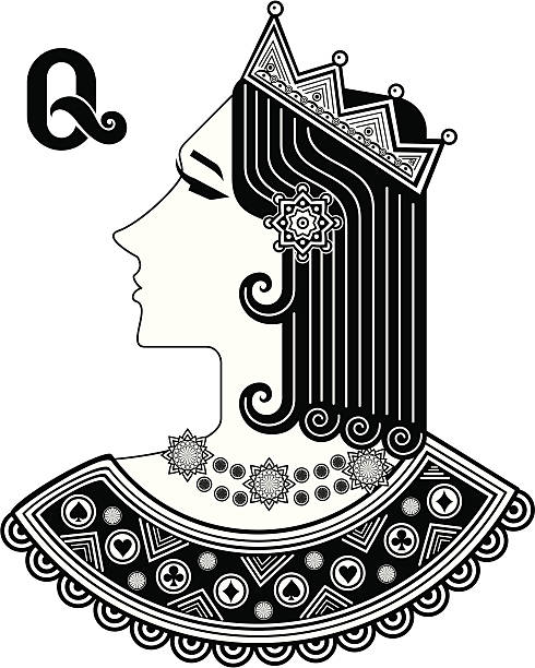 queen vector art illustration