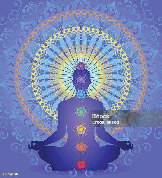 Ćakra Mandala - Stockowe grafiki wektorowe i więcej obrazów Ćakra - Ćakra, Mandala, Medytować