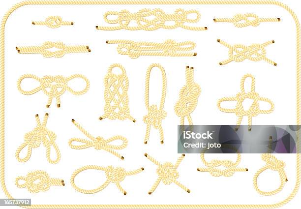 Knoten Stock Vektor Art und mehr Bilder von Achterknoten - Achterknoten, Knoten, Seil