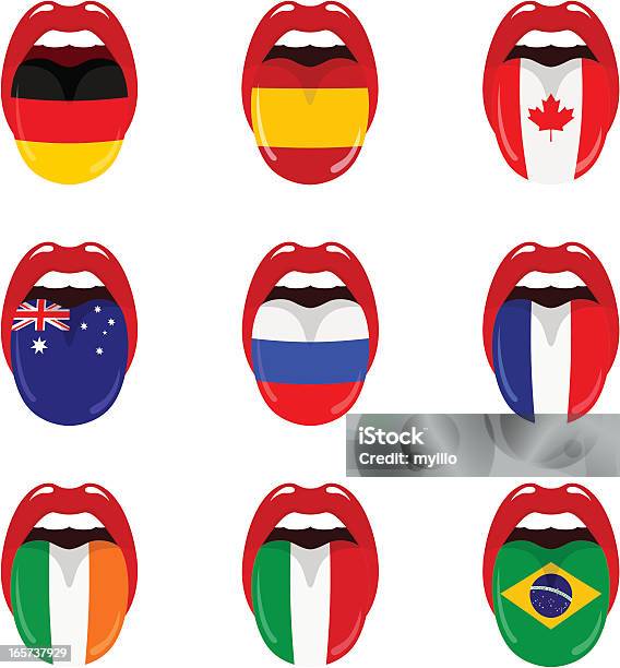 Kraj Język - Stockowe grafiki wektorowe i więcej obrazów Flaga - Flaga, Dwujęzyczny, Francja