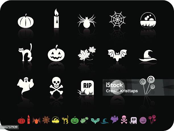 Vetores de Simples Icons Halloween e mais imagens de Aranha - Aracnídeo - Aranha - Aracnídeo, Assustador, Bolha - Estrutura física