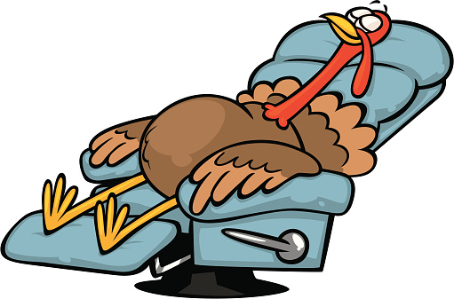 Weak Turkey Tired Relaxing Turkey Stock Illustration - Download Image Now ...