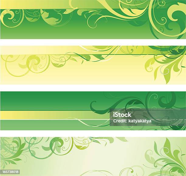 녹색 소용돌이 배너 0명에 대한 스톡 벡터 아트 및 기타 이미지 - 0명, 개체 그룹, 곡선