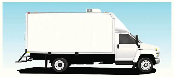 Vector illustration of Box Van