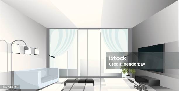 Apartamento De Luxo - Arte vetorial de stock e mais imagens de Sala de Estar - Sala de Estar, Moderno, Sala de Casa