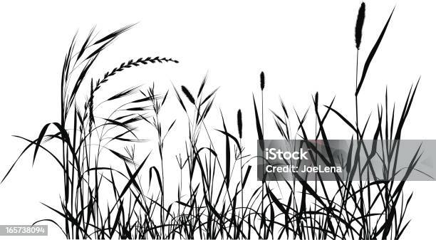 Summer Meadow Stock Illustration - Download Image Now - Grass, Prairie, In Silhouette