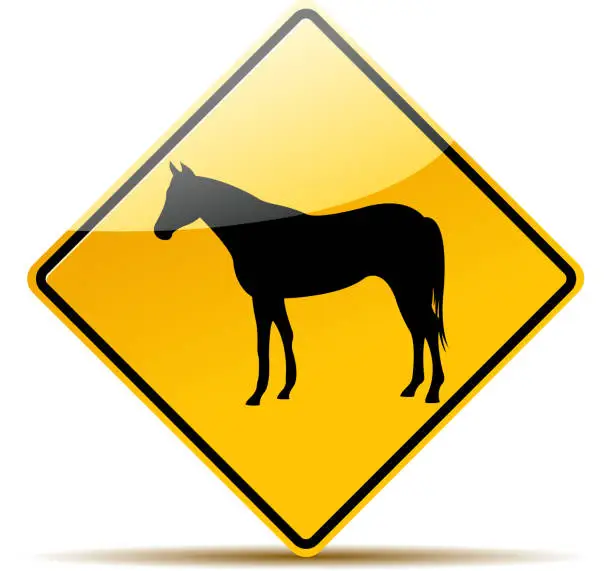 Vector illustration of horse sign