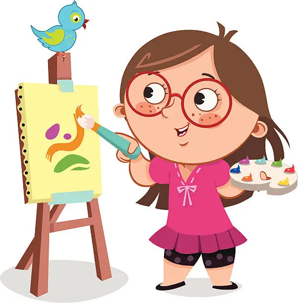 Vector illustration of Painting