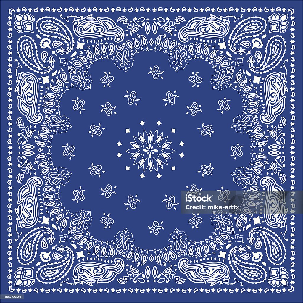 bandanablue - Vetor de Bandana - Acessório royalty-free