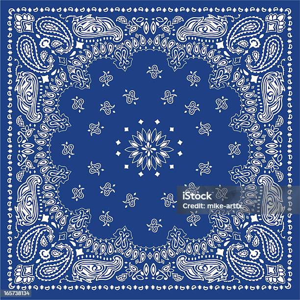 Vetores de Bandanablue e mais imagens de Bandana - Acessório - Bandana - Acessório, Vector, Moda