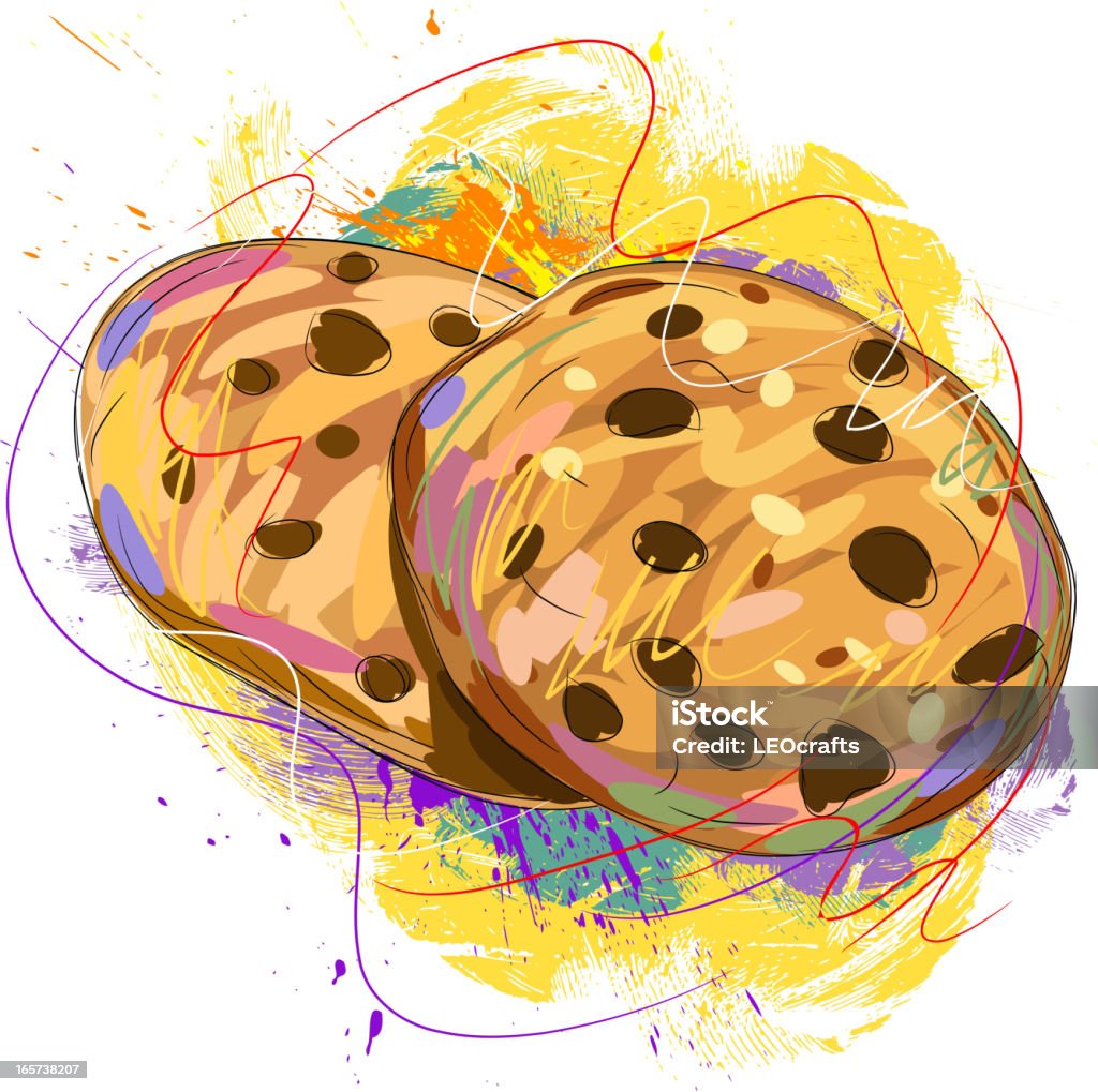 Gustosi cookie - arte vettoriale royalty-free di Biscotto secco