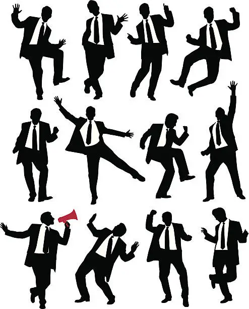 Vector illustration of Suit Dance