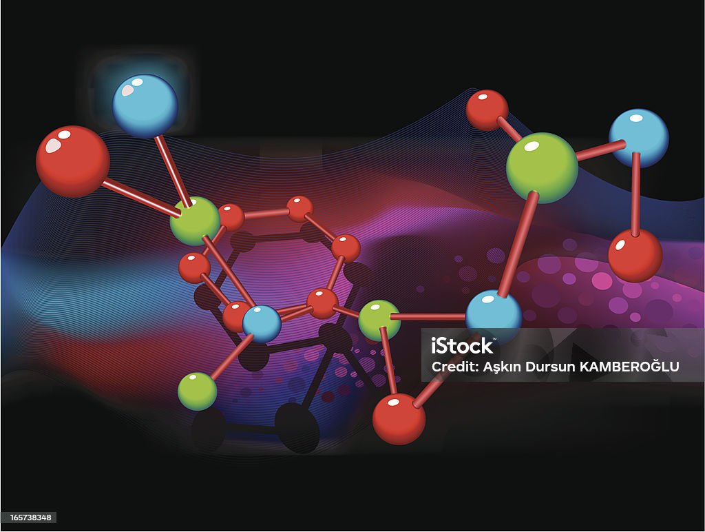 Molekül Struktur - Lizenzfrei Abstrakt Vektorgrafik