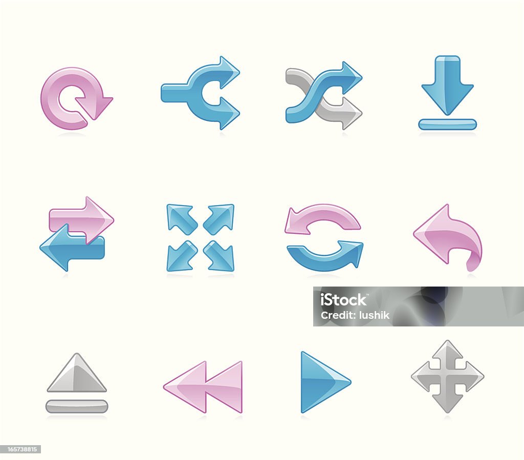 Hola icons-Pfeile - Lizenzfrei Doppelpfeil Vektorgrafik